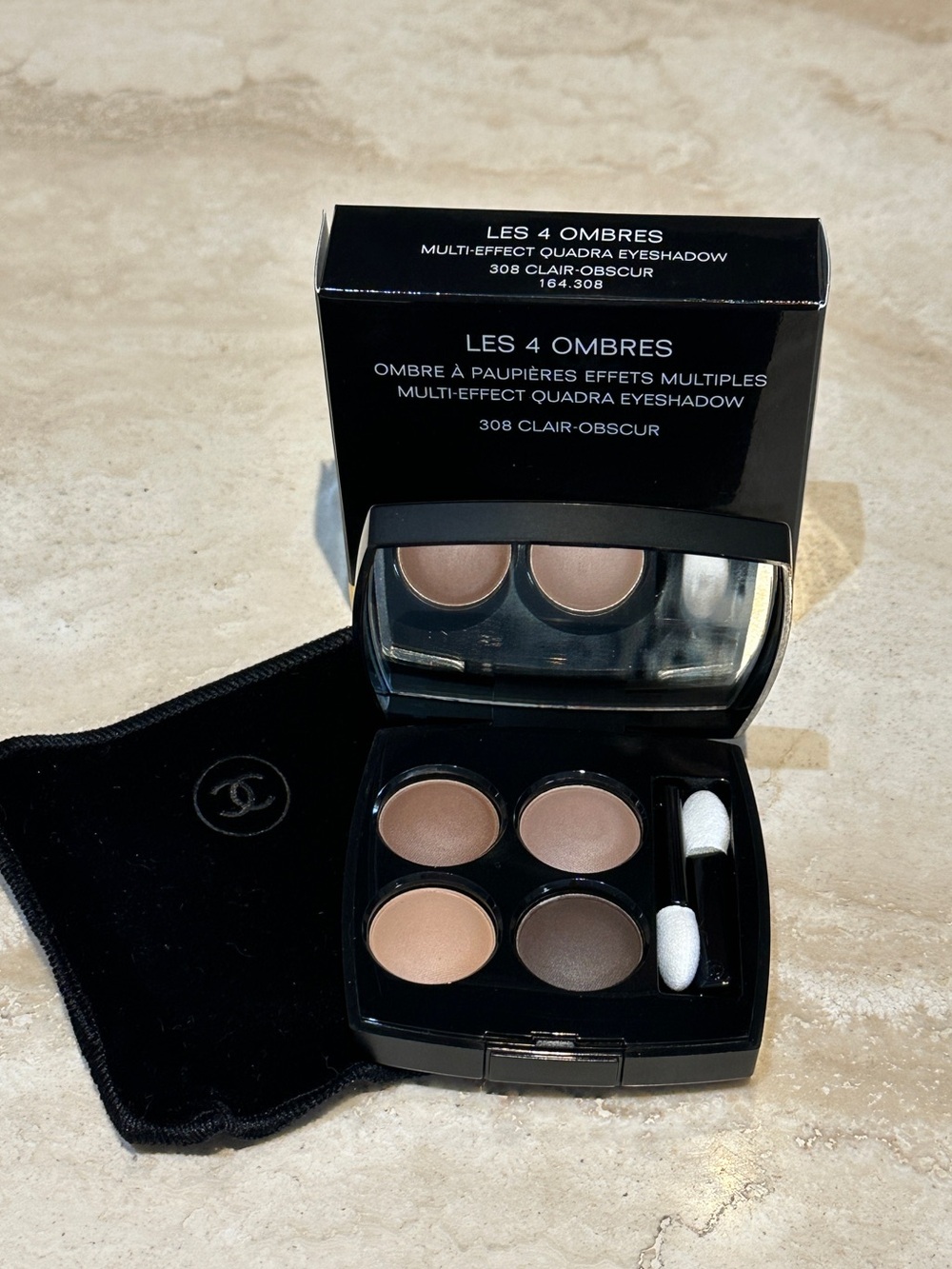 CHANEL LES 4 OMBRES MULTI-EFFECT QUADRA EYESHADOW - 308 CLAIR-OBSCUR